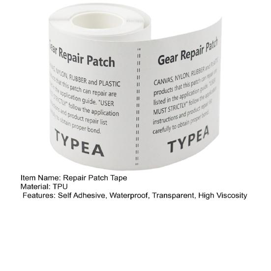 Kit de 1 Rollo de Parches Transparentes de Reparación Cinta de TPU Impermeable de Alta Viscosidad Parches Profesionales Autoadhesivos para Juguete Hinchable Natación
