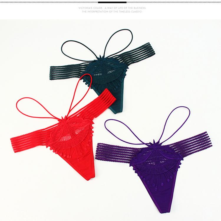 Women Erotic Sexy Open Lace Panties Transparent Bow Low Waist Underpants Female Breathable Hollow Mesh Briefs Lingerie