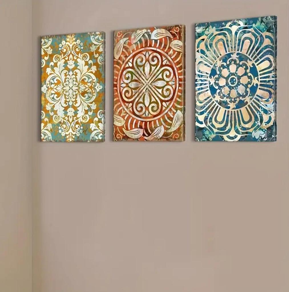 Modern Frameless Canvas Wall Art: Oil Painting for Living Room & Bedroom