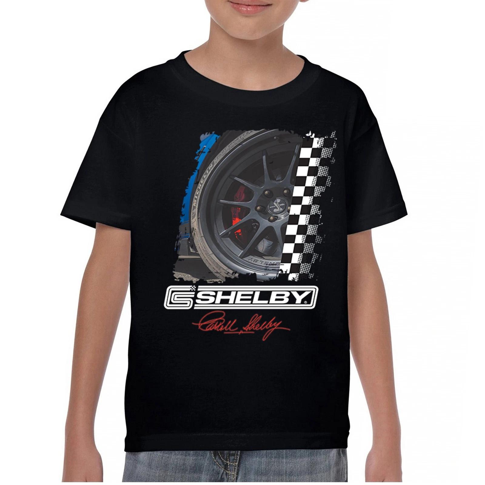 

Shelby Wheel Футболка для мальчиков и девочек Racing Mustang Cobra GT500 GT Powered by Ford Детская 100