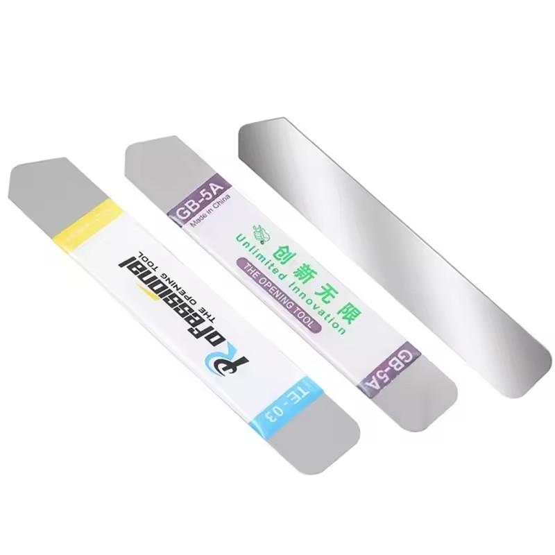 6/3/1Pcs Metal Flat Spudger Soft Thin Opening Pry Tools Mobile Phone Table Screen Stainless Steel Opener Blade for iPhone iPad