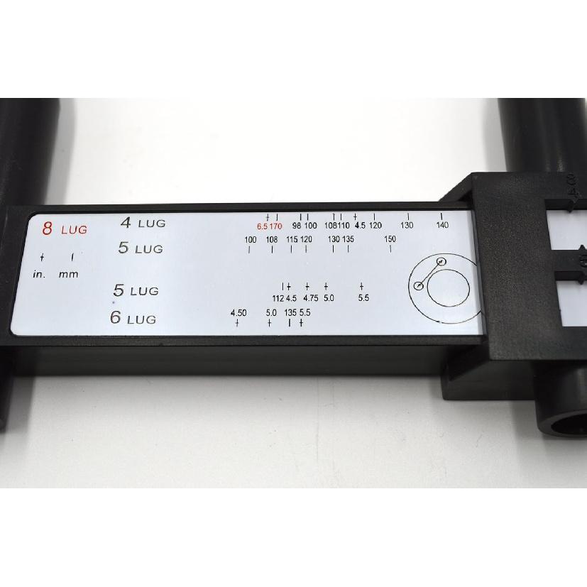 Wheel/Stud Bolt Pattern Measuring Tool/PCD Ruler - 4 5 6 8 Holes Lug Bolt Pattern Gauge