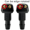2PCS Universal Front Windshield Washer Wiper Nozzle Jet Sprayer Water Spout Outlet Adjustment