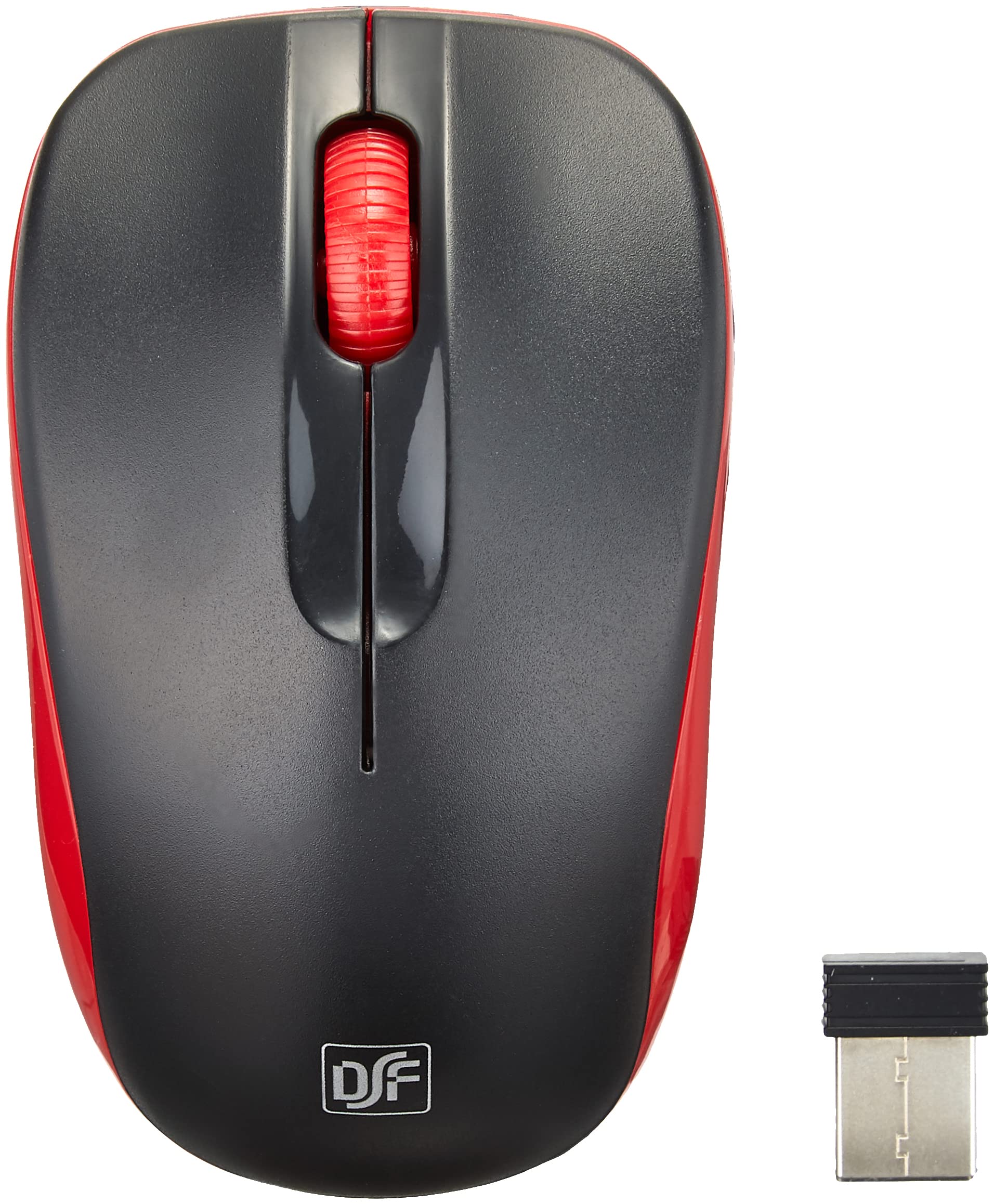 

OHM Wireless Mouse with IR LED, Black/Red, Medium, PC-SMWIM32-K, 01-3584