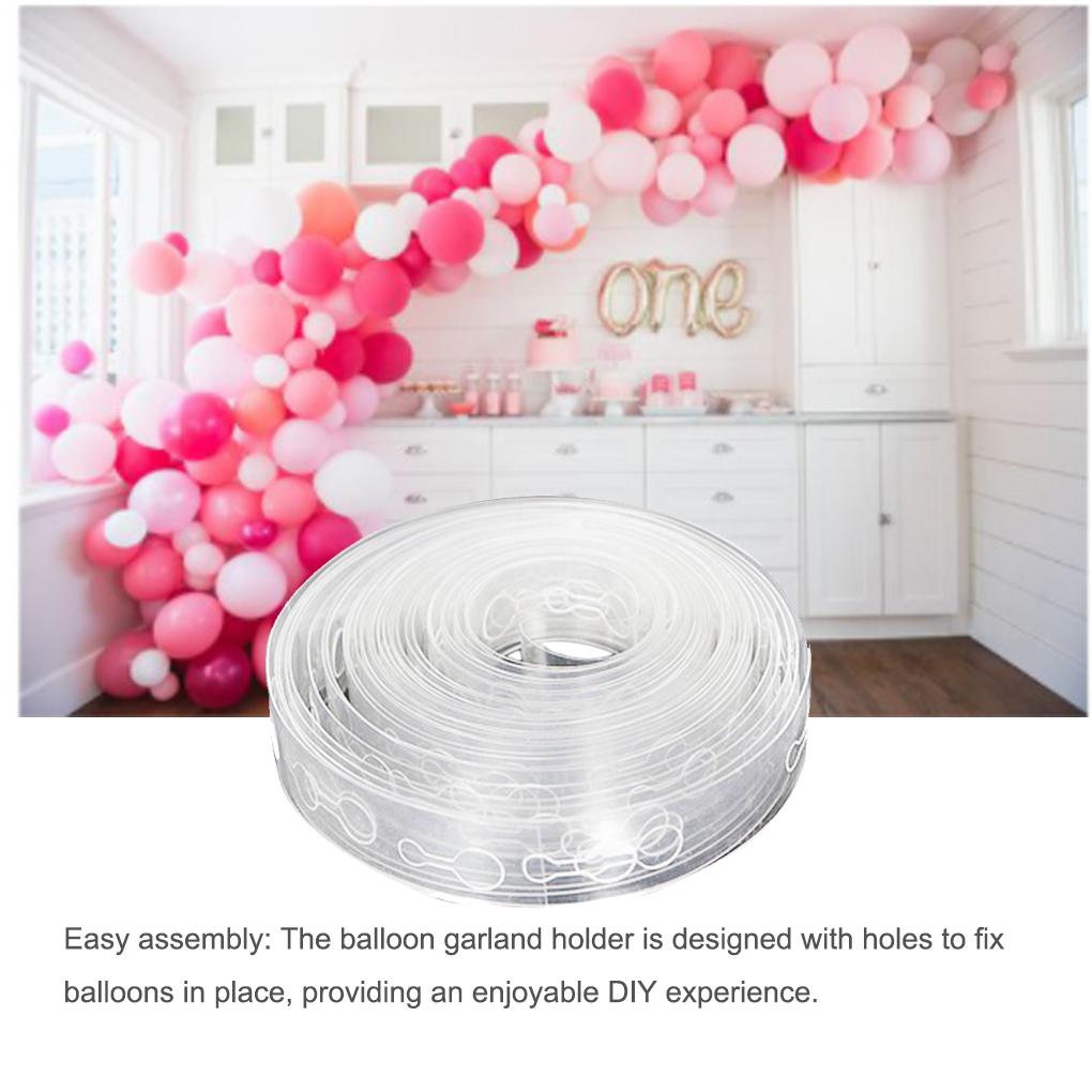 Balloon Strip Party Balloons Chain Holder Frame Christmas Festival Birthday Window Decorating Indoor Garden DIY Accessories