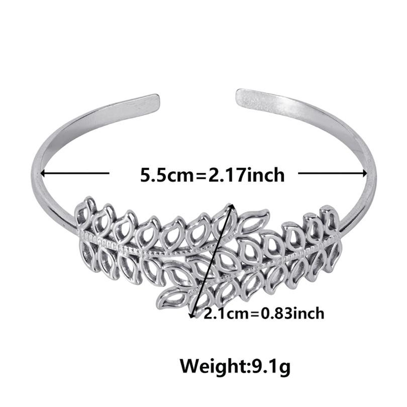 Fashion Plant Wrist Tree Branches Jewelry Metal Real Gold Plated Stainless Steel Twig Bracelets Bangle For Women Men Accessories adjustable
