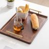 Vintage Bamboo Tea Tray Rectangular Breakfast Bread Plate Fruit Plate Serving Platter  Bathroom
