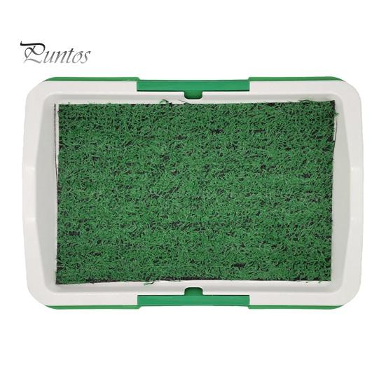 

Горшок для травы для собак, подставка для мочи, портативная система горшков для домашних животных, многоразовые тренировочные подушечки, поднос для унитаза для собак, искусственный горшок для травы для собак зелёный