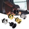 2Pcs/pack Guitar Strap Buttons End Pins with Mounting Screws and Felts Cushions Metal Guitar Strap Locks Strap Buttons