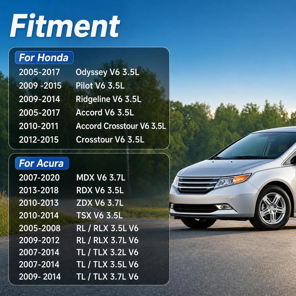 Upper Fuel Injection Plenum Gasket Set, Upper Intake Manifold Gasket Compatible with Honda Odyssey Accord Pilot Acura MDX TSX RL TL Replace # MS