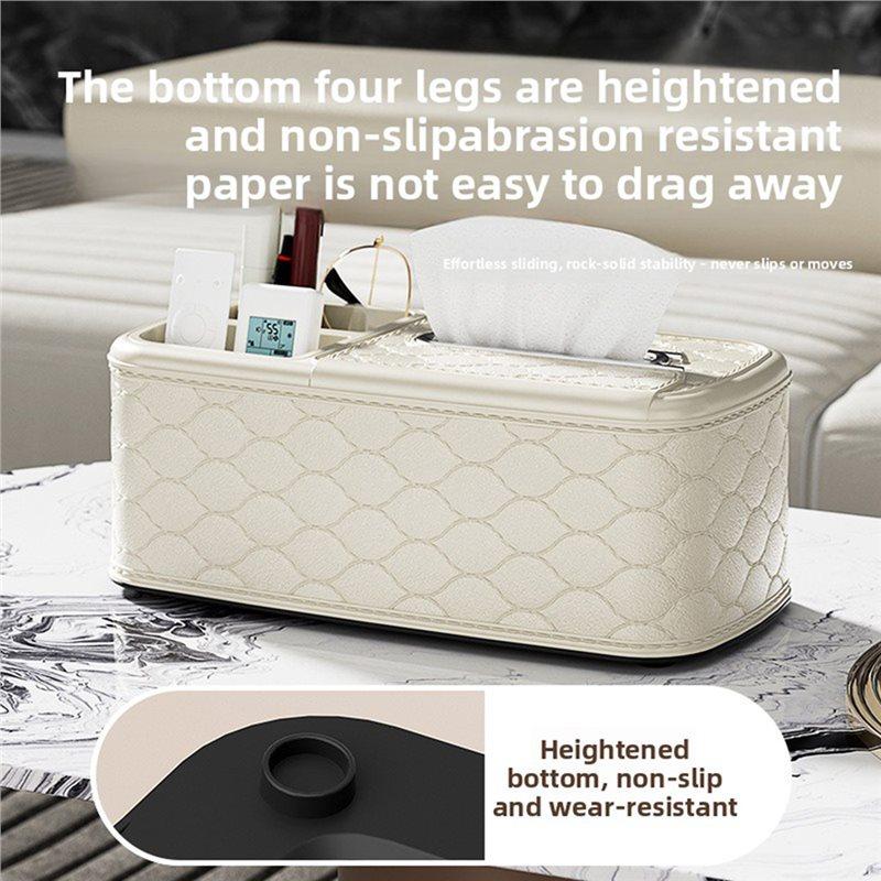 A25F-Luxury Light Tissue Box Multi-Functional Living Room Storage Household Artifact New