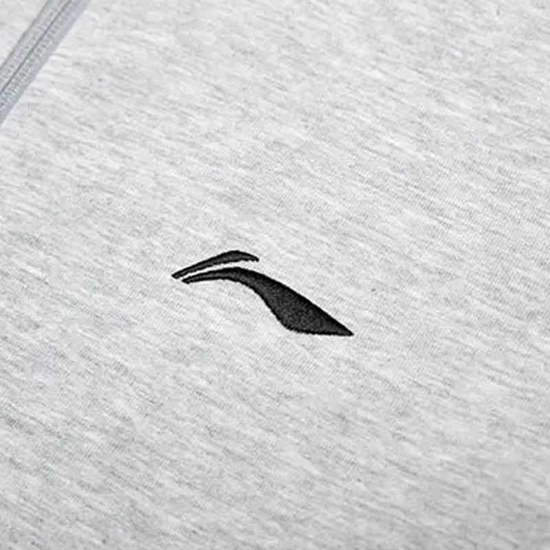 Li Ning Plain Logo Minimalist Running Fitness Comfortable Versatile Stand Collar Cardigan Sweatshirt Casual Sports Suit YWDV349-2+AKLU881-1