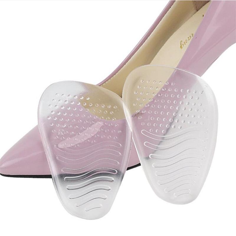 Silicone Gel Insoles for Women Shoes High Heels Sandals Non-slip Foot Pain Relief Half Sole Pads Insert Forefoot Cushion Insole