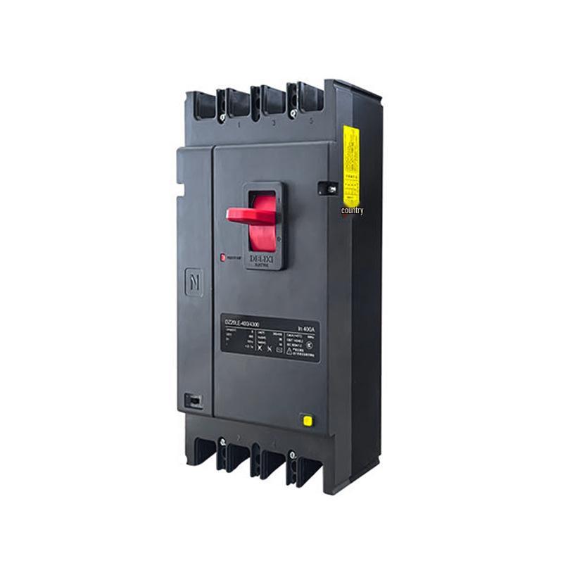 DELIXI DZ20L-400 350A/400A 4P RCD Circuit Breaker Air Switch