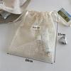 Cute Lace Drawstring Pouch Women'S Cosmetics Earphones Key Sundries Organizer  Clutch Bag Coin Purse Cloth Bag