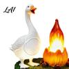 Party Atmosphere Lamp Goose Campfire Night Light 3D Small Electric Faux Flame