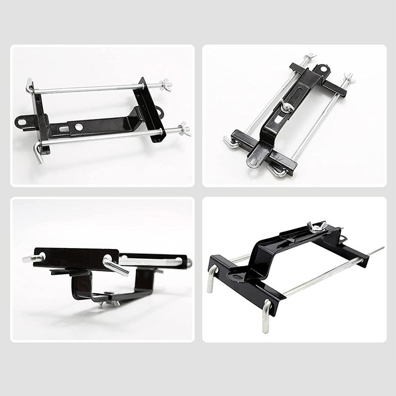 1Pcs Universal Car Adjustable Battery Tray Bracket Storage Battery Holder Tray Mount Hold Down Clamp Bracket Kit For Auto SUV