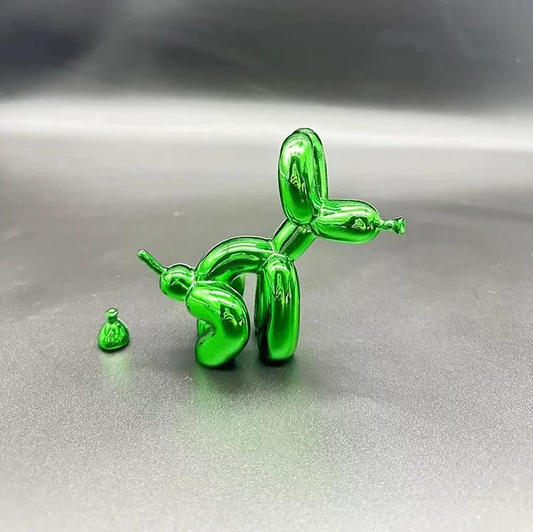 10cm Nordic Resin Animal Pooping Balloon Dog Sculpture Home Decor Figurines for Interior Living Room Home Decoration Crafts