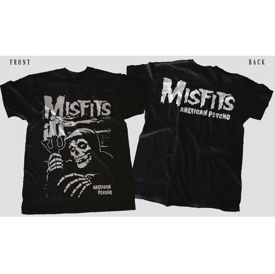 Misfits American Psycho Shirt American Punk Rock Band 2 Sided T-Shirt E1065 XL