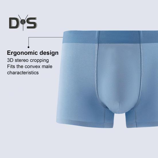 Pánské boxerské spodní prádlo Slim Fit Patchwork Barva Šortky Kalhotky Elastické provedení se středním pasem Hladké linie U-konvexní Kalhotky