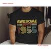 Personalised Awesome Since Year Birthday T Shirt Any Age Retro Vintage Stretched Breathable Unisex Casual