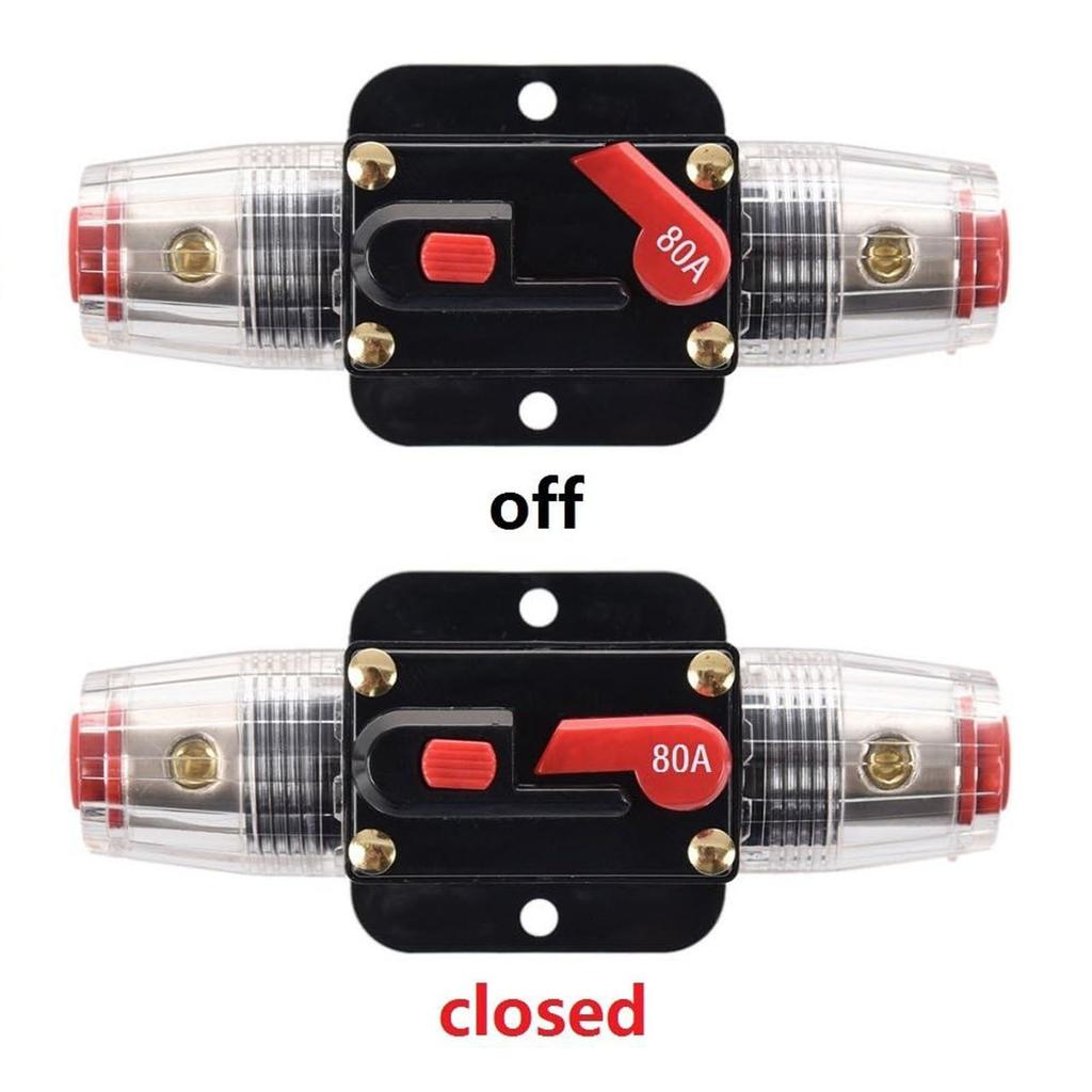 Holders 40amp 20A 30A 50A 60A 80A 100A 150A Circuit Breaker For Car Audio And Amps Overload Nverter 12V-24V Replace Fuses