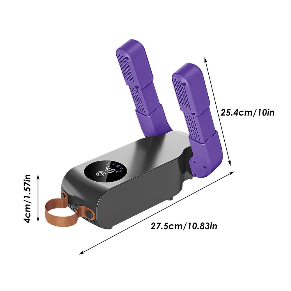 Electric Shoe Dryer Foldable Boot Warmer 5 Level Timer Glove Dryer for Rainy Seasons Travel Gym Outdoor Adventures Work Sites