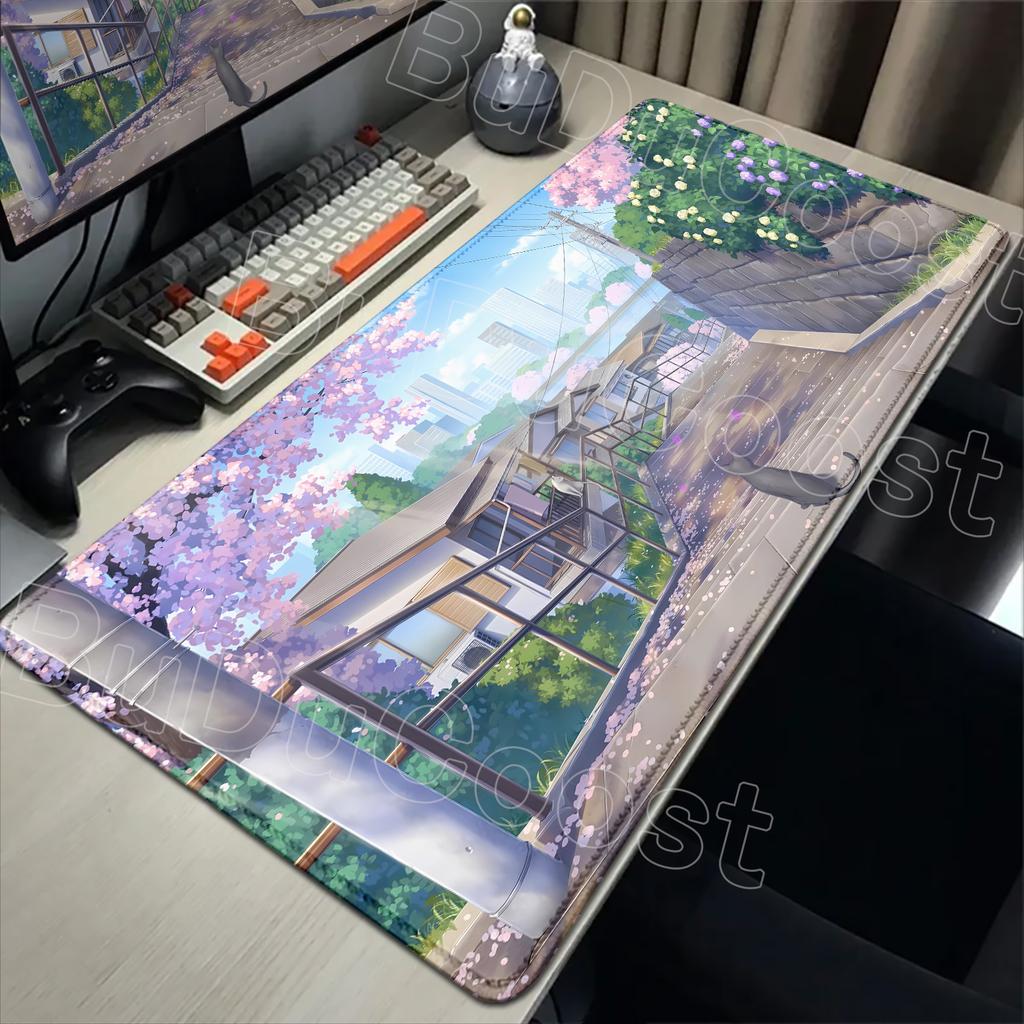 Non-slip Mouse Pads Black Cat Cute Design Gaming Mousepads 400x900 Large Mousepad Gamer Rubber Mat Company Desk Pad Design Gift