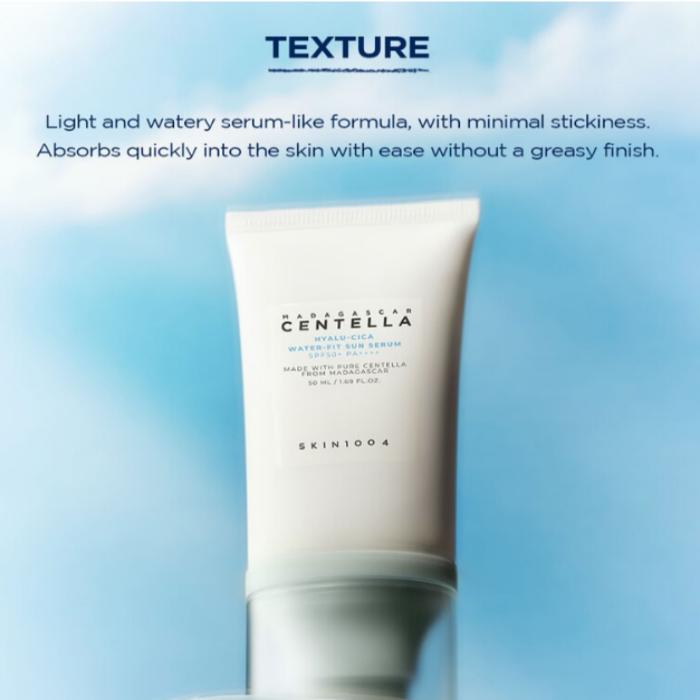 Skin1004 Madagascar Centella Hyalu-Cica Water-Fit Sun Serum SPF 50+ PA++++ 50ml