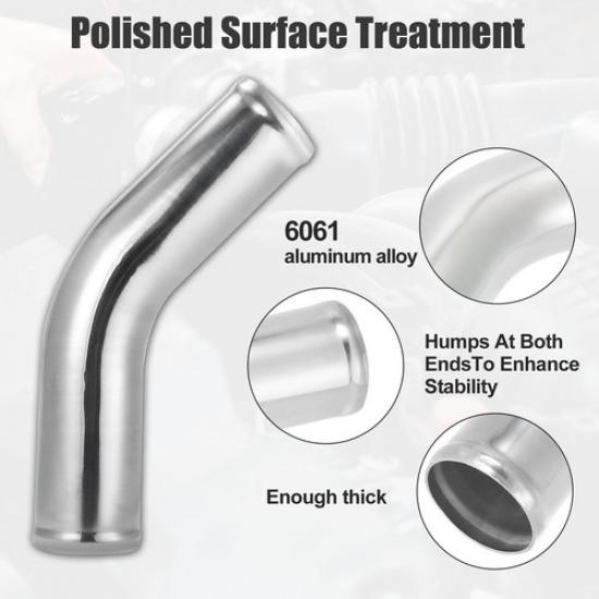 Universal Piece of 1 Aluminum Alloy Intercooler Pipes