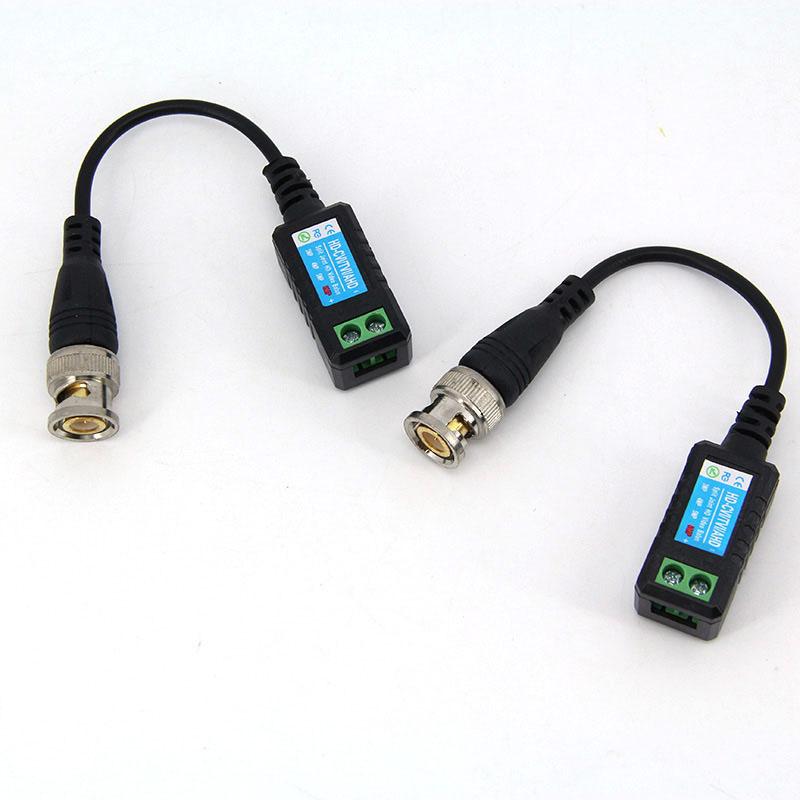 1Pair 4K 8MP CCTV Passive Balun RJ45 CCTV Video BNC Supply Power cable Connector to Twisted Support 8MP AHD/CVI/TVI Camera