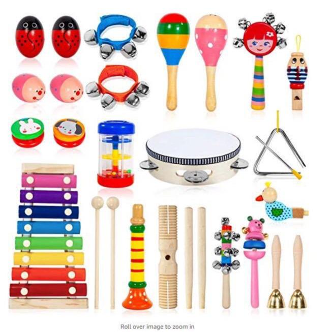 Orff Children s Percussion Instruments Set - 24 Pieces for Music Teaching and Performance 24-piece set