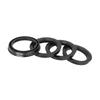 ACROPIX Hub Centering Car 73.1mm -56.1mm Wheel Boacenter Black 4pcs