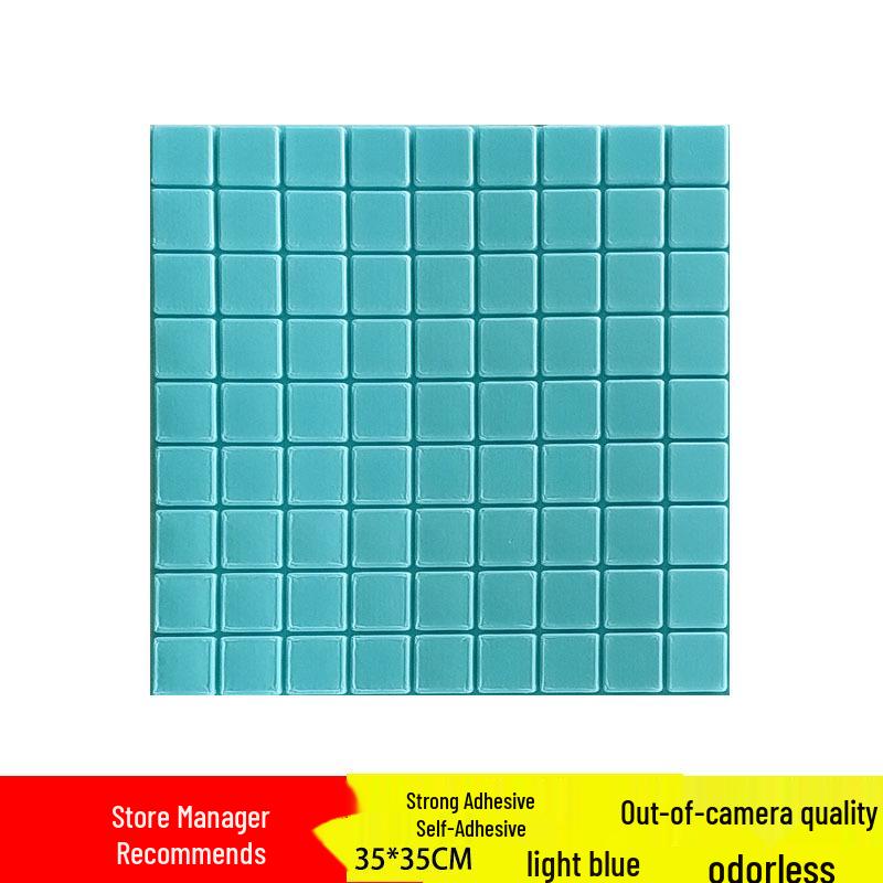 Waterproof 3D Stereo Self-Adhesive XPE Foam Brick Wall Sticker, 35*35 