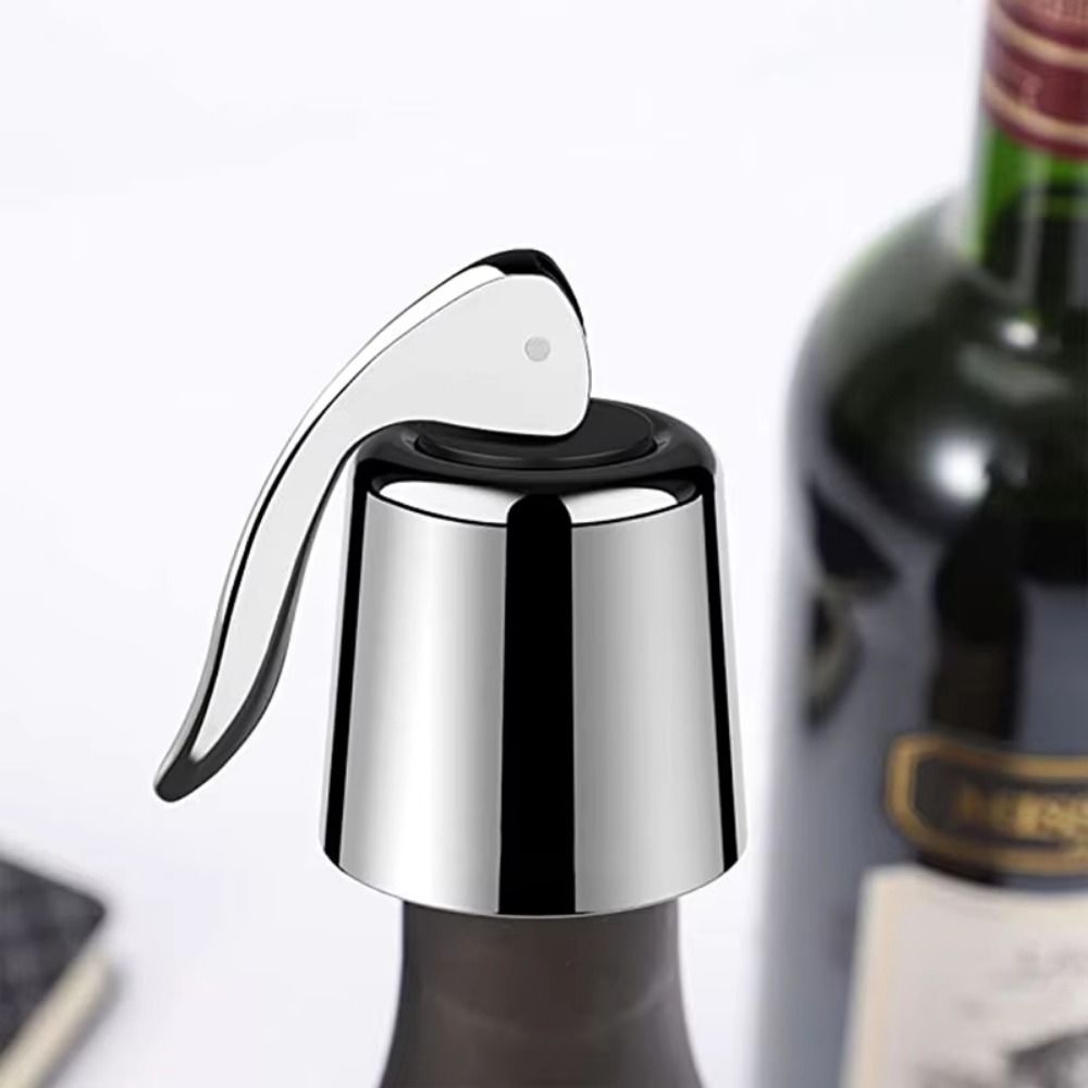 2pcs Creative Wine Saver Bottle Stopper Portable Vacuum Sealer Bottle Plug  for Wine Lovers