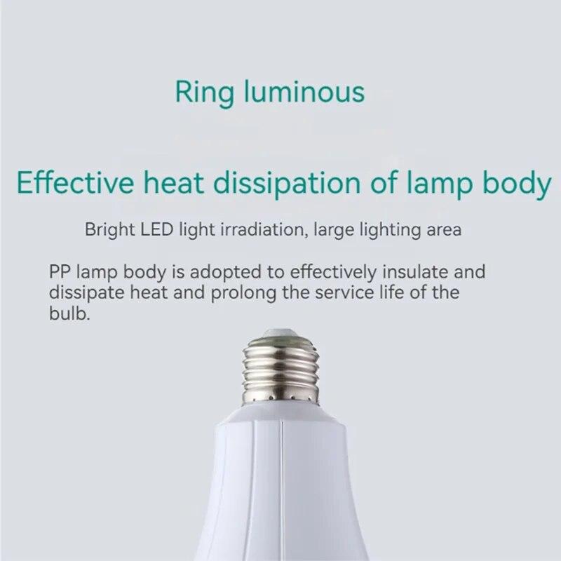 LED Emergency Bulb Dual Battery Emergency Light Battery Detachable Emergency Wide Pressure Bulb E27 Bulb Charging