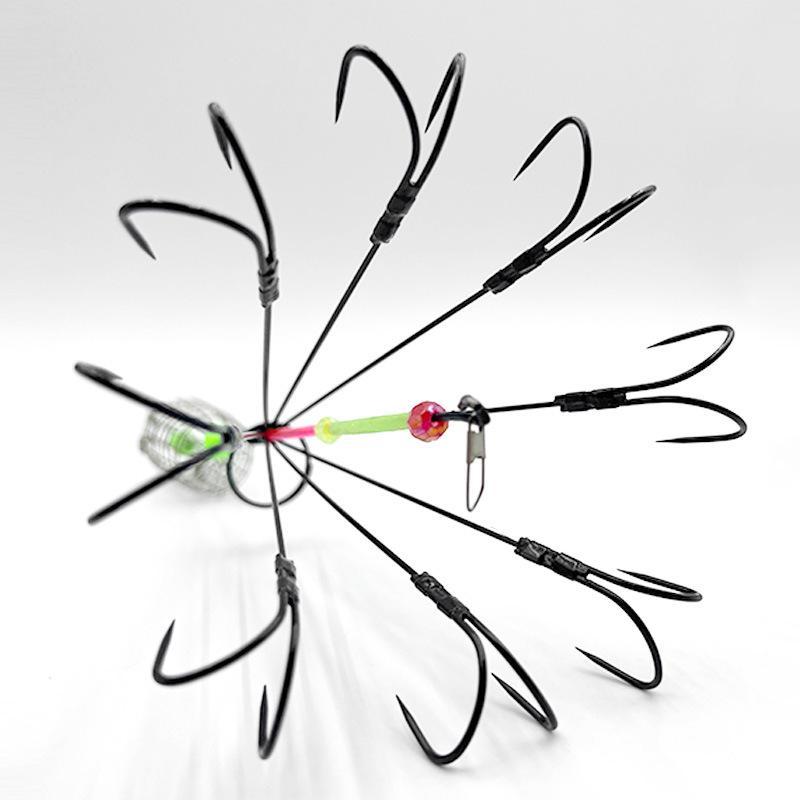 Anti-Snag Fish Hook with Bait Cage for Octopus and Anchored Fishing