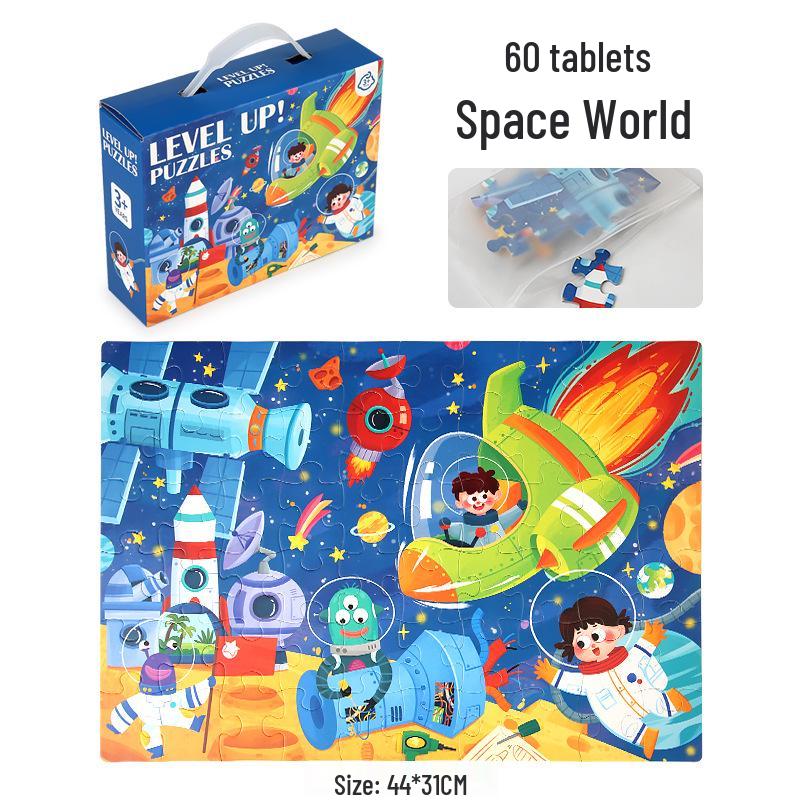 Large Handheld Jigsaw Puzzle Gift Set for Kindergarten - Class Prize or Souvenir Toy