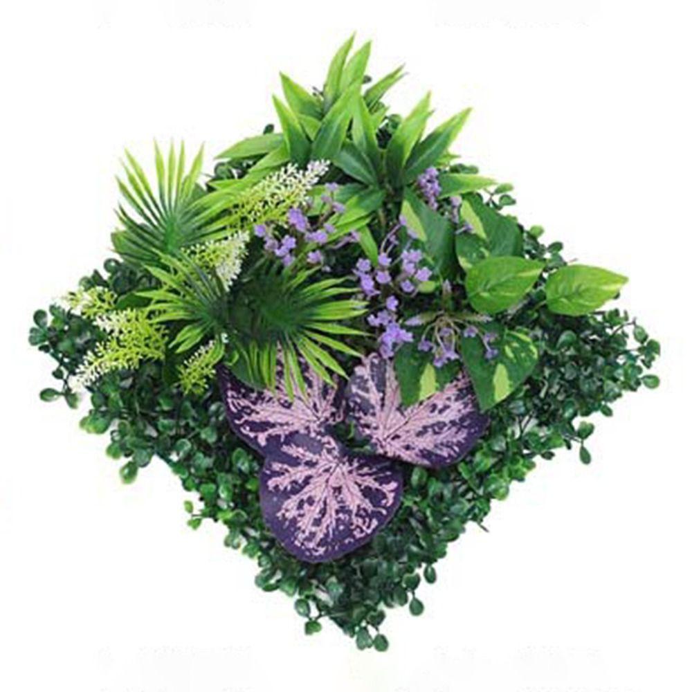 DIY Artificial Plant Wall Panel Eternal Life Durable Artificial Eucalyptus Carpet Green Lifelike Fake Green Grass Mat Wedding