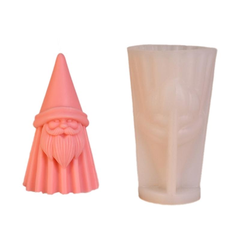 Santa Clause Shaped Silicone Soap Mold DIY Silicone Candle Molds Clay Mould Soap Making Molds Silicone Material for Soap