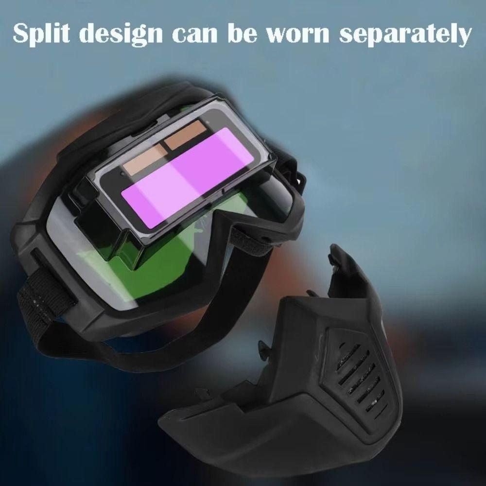 Work Protective Welding Glasses Adjustable Band Face Protector Comfortable Welding Mask  Grinding