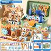 Fai da te Dado Mano Smontaggio Montaggio Puzzle Avvitamento Simulato Cassetta degli Attrezzi Giocattolo Educativo Precoce per Bambini Giocattoli Blocchi ad Inserimento di Forme per Ragazzi