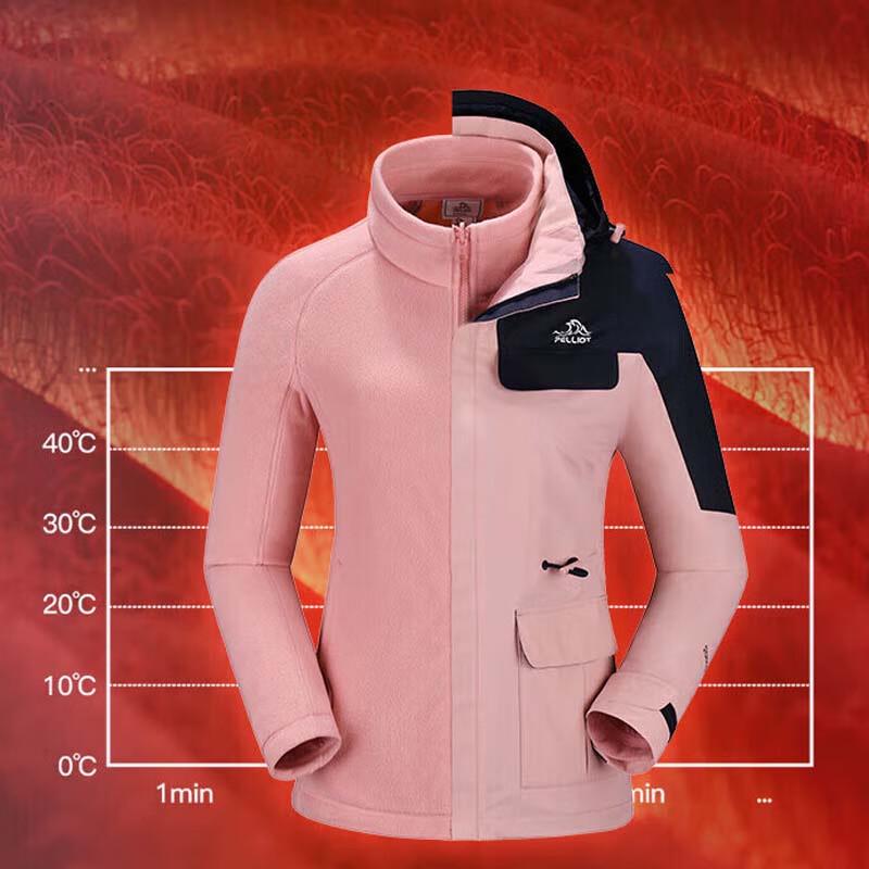 Pelliot Women's 3-in-1 Hard Shell Hiking Jacket