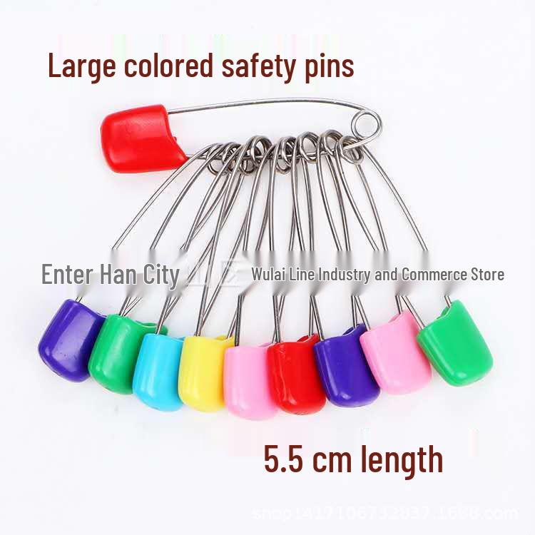 Colorful Safety Pins: 4cm & 5.5cm - Cartoon Plastic & Steel Wire