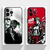 Case for iPhone 13 12 11 17 Pro Max 7 8 XR 15 16 14 Plus 17Air XS Max Black Soft Phone Cover One Piece Zoro Handsome