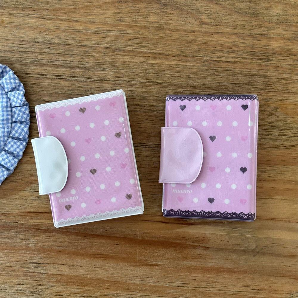 Cute 3 inch Kpop Album 32 Pockets Mini Photocard Holder Gift Chocolate Idol Photo Holder