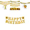 Sunflower Theme Letter Banner For Party Decor With Paper Material For Event Celebrations