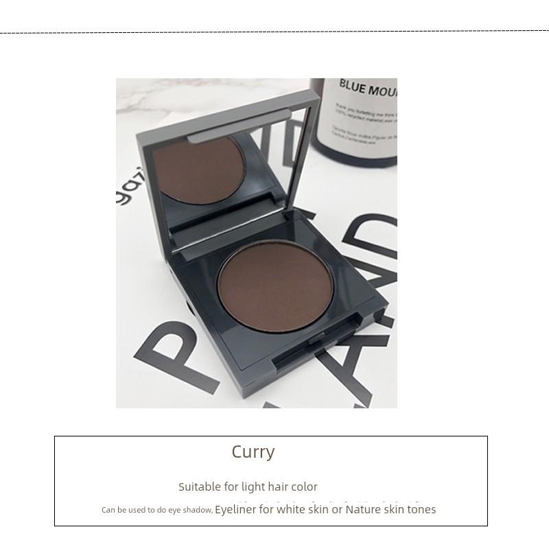 Suetnei Mulberry Moon Two-Color Eyebrow Powder Nature Black Monochrome Gray Brown Sweatproof and Waterproof Non-Decolorizing Genuine Goods Black Brown