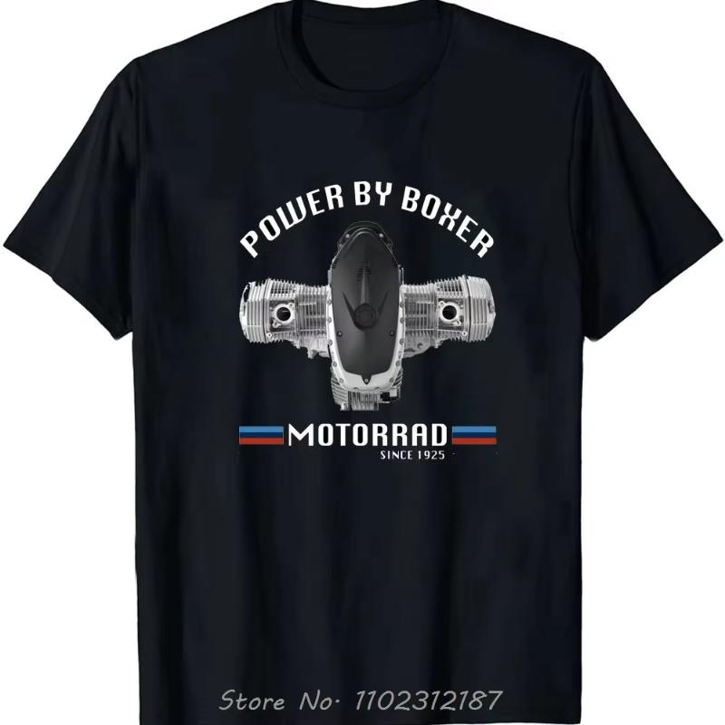 2025 Boxer Engine R1200gs Gs R Adventure R1200rt Rt R R1200r T-shirt Casual Cotton T Shirt Fitness Tops Tees Summer Oversize Top