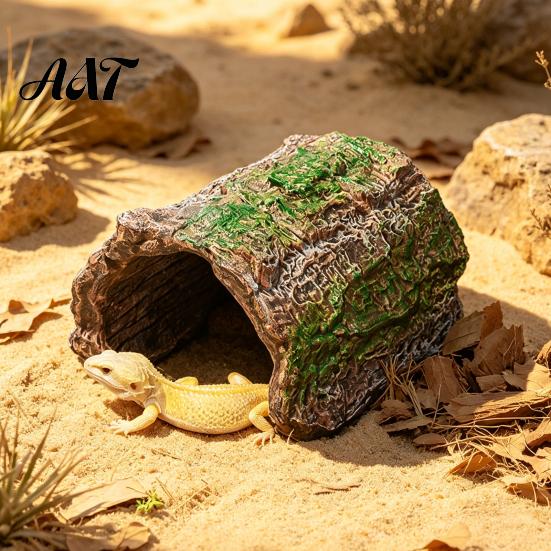 Reptilien Versteck Höhle Höhle, Baumstamm Gecko Eidechse Realistisch Gewölbte Zubehör für Becken Rinde Versteck Spinnen Schildkröten Becken Terrarium Dekoration